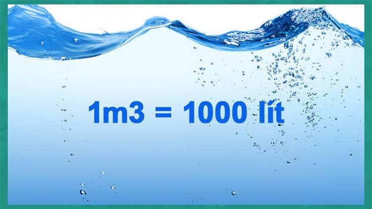 1 khối nước bao nhiêu lít